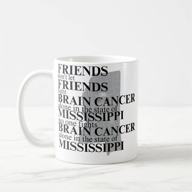 Mug Brain Cancer Awareness in Mississippi  (Gauche)