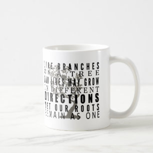 Mug Branches sur une citation de la Réunion de famill