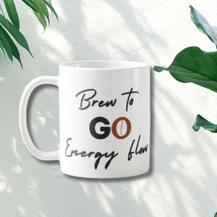 Mug Brasser Pour Aller Énergétique Musique Avec Café B