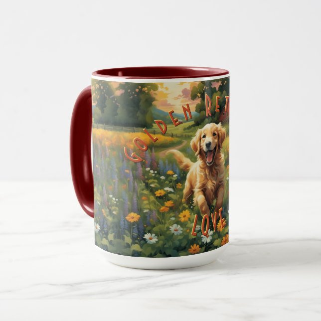 Mug Bravo Golden Retriever à Sunrise (Devant gauche)