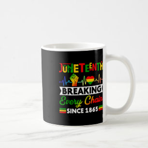 Mug Breaking Every Chain Since 1865 Juneteenth Black H