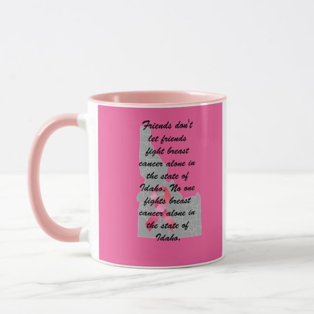 Mug Breast Cancer Awareness in Idaho (Gauche)