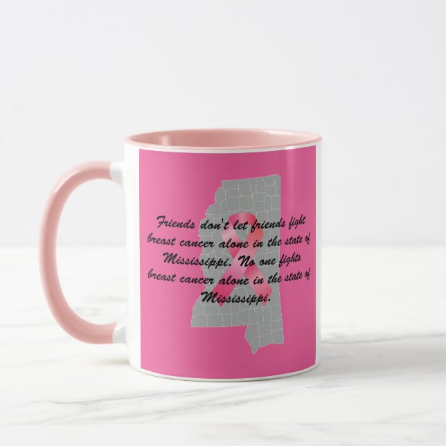 Mug Breast Cancer Awareness in Mississippi  (Gauche)