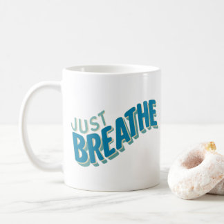 Mug Breathe Zen Retro Typographie