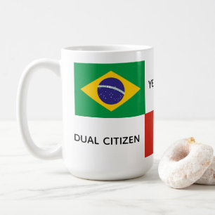 Mug brésilien canadien à deux citoyens