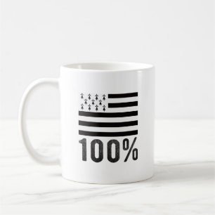 Mug Bretagne 100 % Drapeau Breton