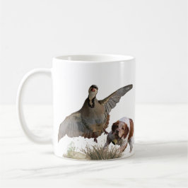 Mug Bretagne Espagnol chasse perdrix chukar, Art