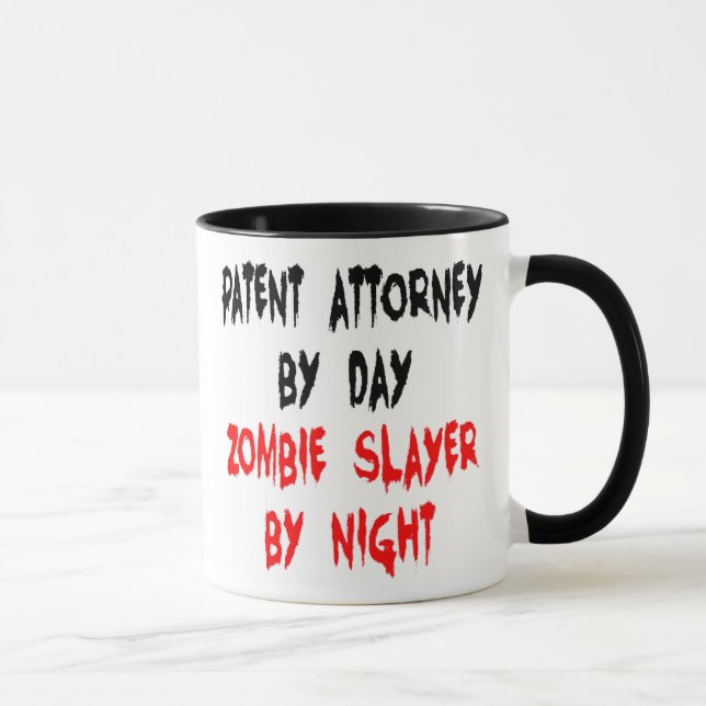 Mug Brevet avocat Zombie Slayer plaisanter (Droite)
