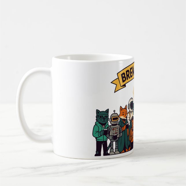 Mug « Brew Happy ! Équipe café » (Gauche)