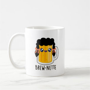 Mug Brew-nette Funny Brunette Pun à bières