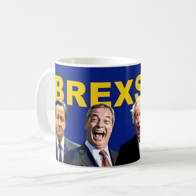 Mug BREXSHIT, anti message drôle de référendum de (Devant gauche)