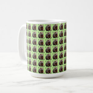 Mug Brickwork Burrow : Une toile verte de Wombat,
