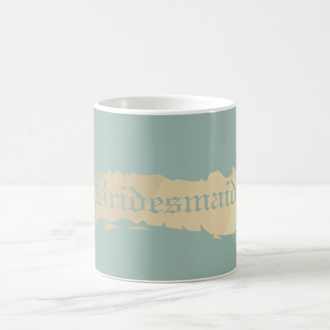 Mug Bridesmaid Golden Blue Mariage (Centre)
