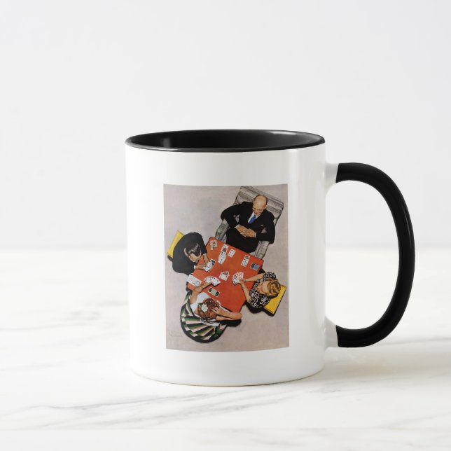 Mug Bridge Game par Norman Rockwell (Droite)