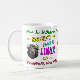 Mug Bright Colorful Home Sweet Home - Gnu Linux Theme