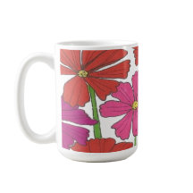 Bright Cosmos Floral Print