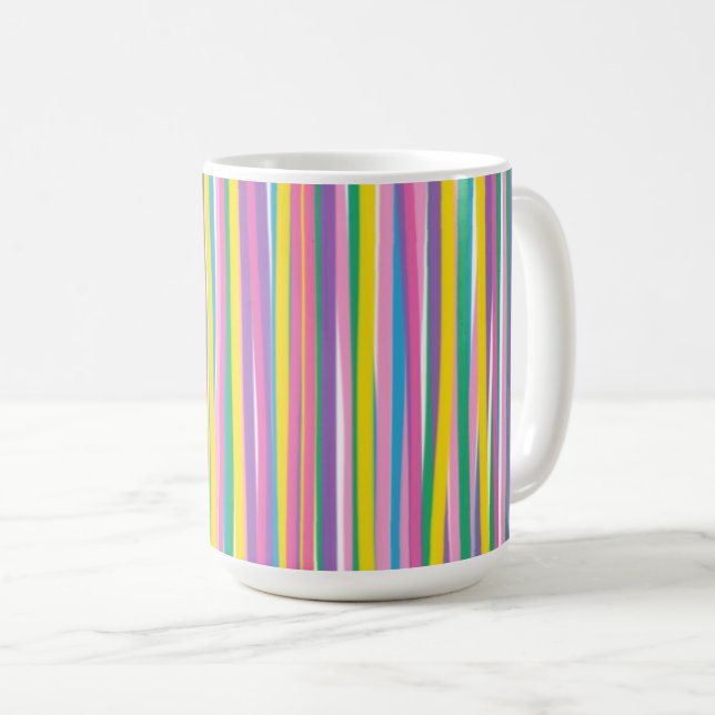 Mug Bright Vertical Summer Stripes (Devant droit)