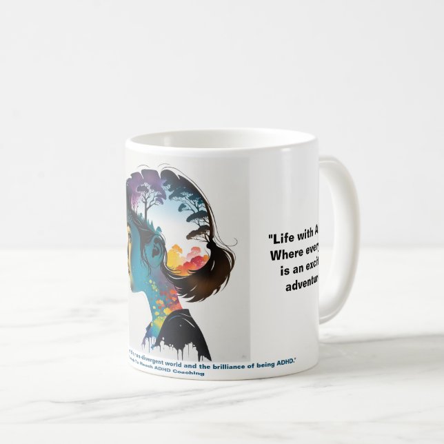 Mug Brillance du TDAH (Devant droit)