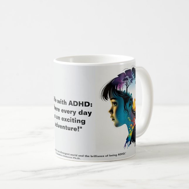 Mug Brillance du TDAH (Devant droit)