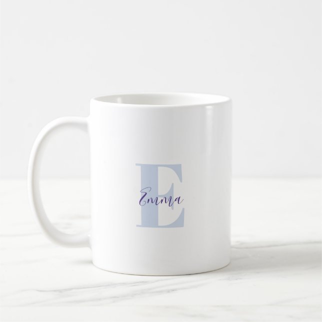 Mug brillant frais avec Monogramme Inspirationnel (Gauche)