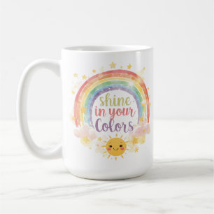 Mug Briller dans vos couleurs Rainbow Citation Pride A