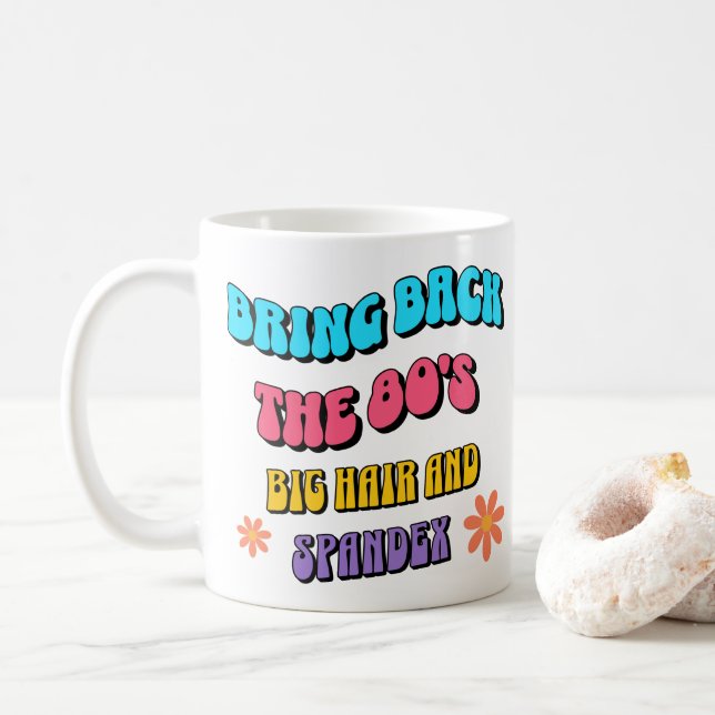 Mug Bring Back the ’80s (Avec donut)