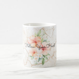 Mug Brise d'été Rouge pêche Hibiscus