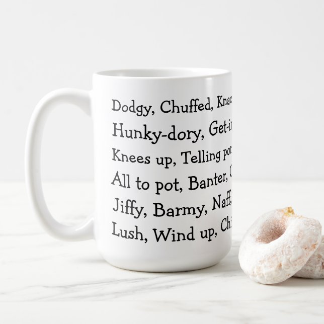 Mug British Slang (Avec donut)