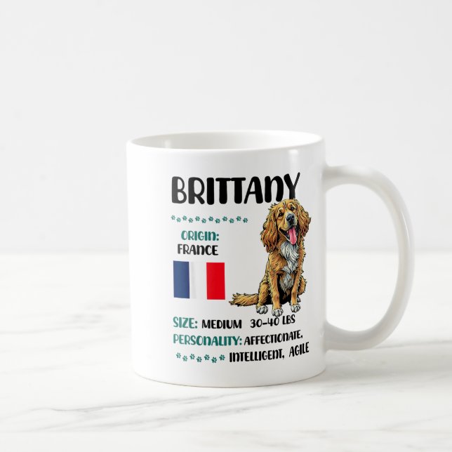 Mug Brittany Origin Funny Brittany Dog Lover  (Droite)