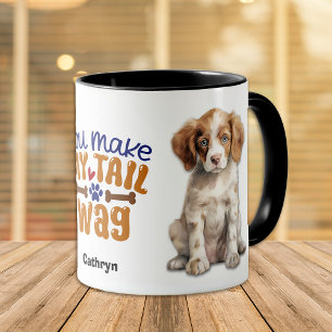 Mug Brittany Puppy Chien Vous Faites Mon Wag De Queue