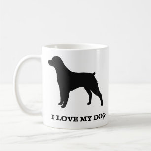 Mug Brittany Spaniel Chien race Silhouettes Custom