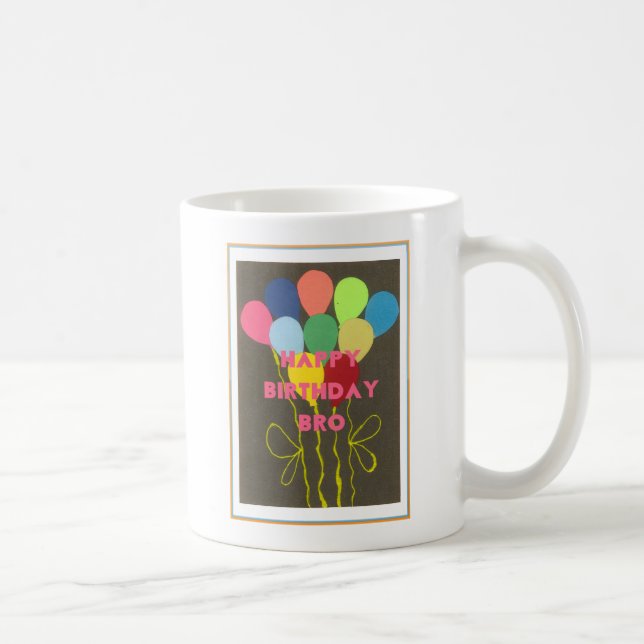 Mug Bro Art d'anniversaire heureux (Droite)