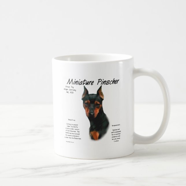 Mug Brochure miniature (noir/rouille) (Droite)