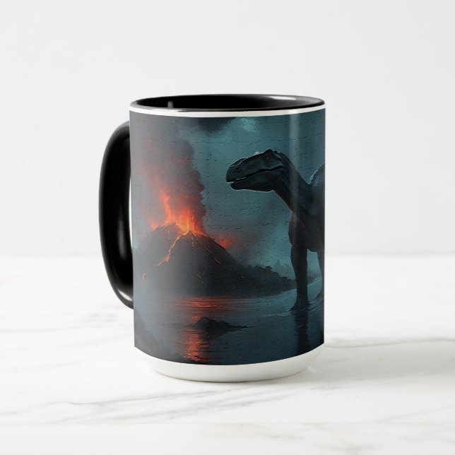 Mug Brontosaurus Écologie amusante (Devant gauche)