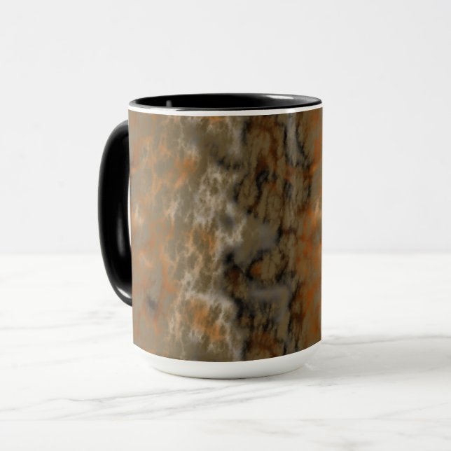 Mug Bronze et marbre de cuivre Abstrait (Devant gauche)