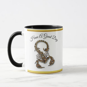 Mug Bronze scorpion poisoneux insecte très venimeux
