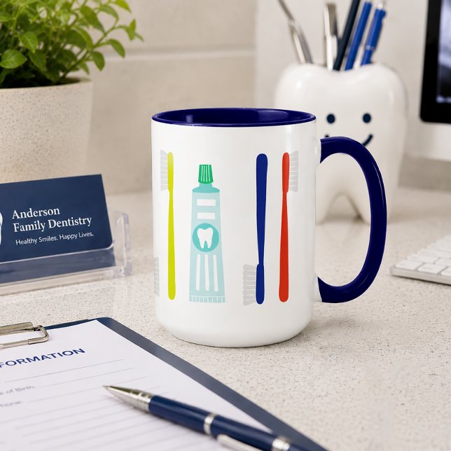 Mug Brosse à dents dentifrice mignonne  (Créateur téléchargé)
