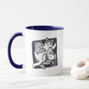 Mug Brosse à lait - Chats à couchage mignon