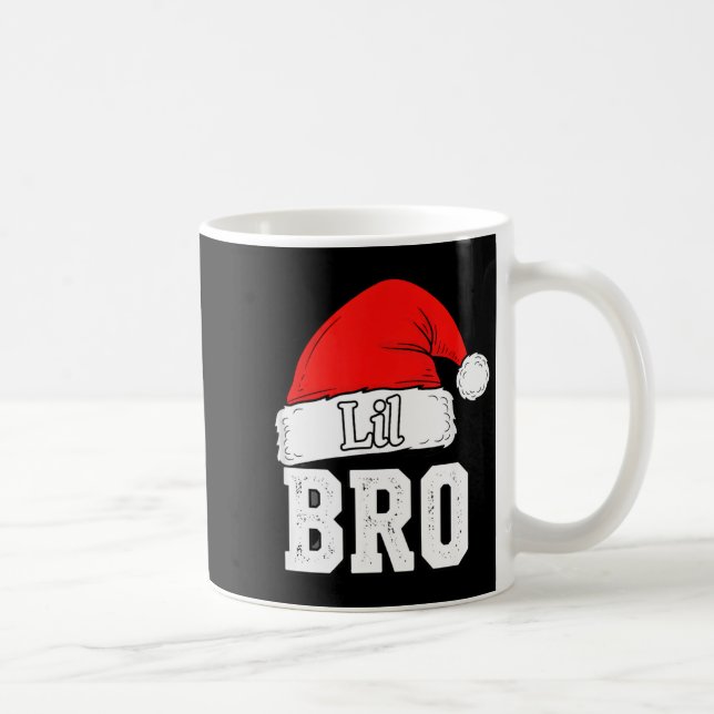 Mug Brother Lil Bro Santa Hat Christmas Little Brother (Droite)