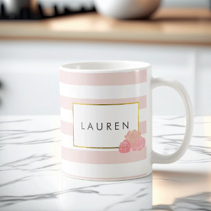 Mug Brouillard rose & Broussaillement personnalisé