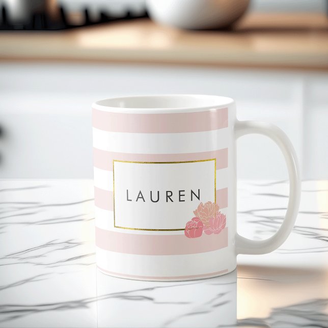 Mug Brouillard rose & Broussaillement personnalisé (Créateur téléchargé)