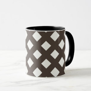 Mug Brown et crème En vichy Motif