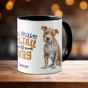 Mug Brown Pitbull Chien Vous Faites Mon Wag De Queue