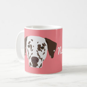 Mug Brown tache de café de chien dalmate