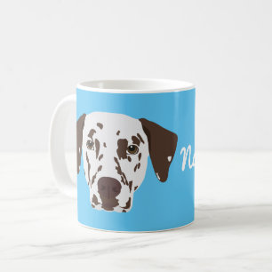 Mug Brown tache de café de chien dalmate