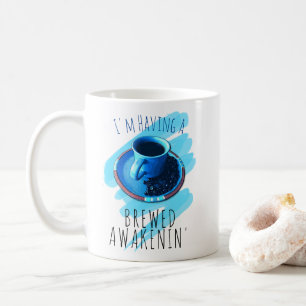 Mug Broyage Éveil Café Coupe Saucer Haricots Design