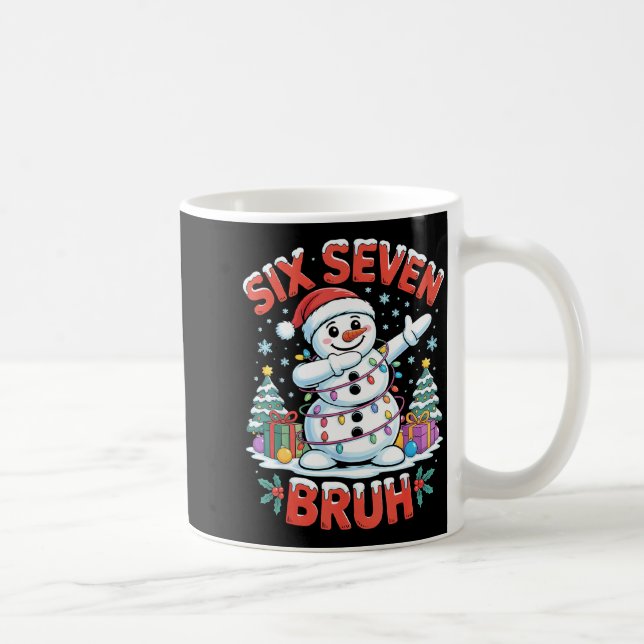 Mug Bruh 67 Six Seven Snowman Dabbing Christmas Shirts (Droite)