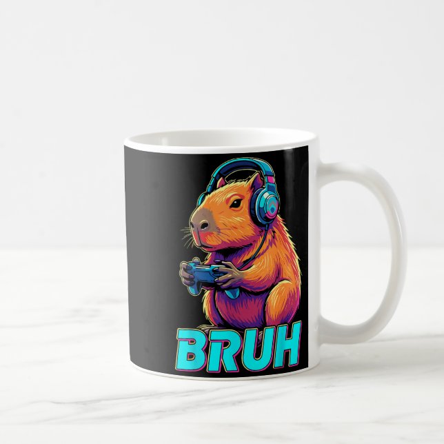 Mug Bruh Capybara Funny Video Games Capybaras  (Droite)