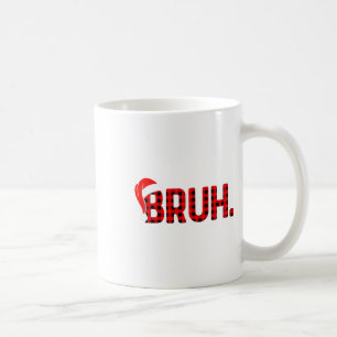 Mug Bruh Funny Noël Plaid Ados Garçons Enfants Xmas Pa