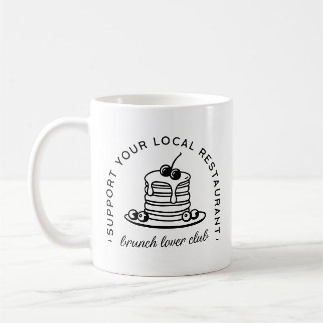 Mug Brunch crêpes amoureux citations amusantes (Gauche)